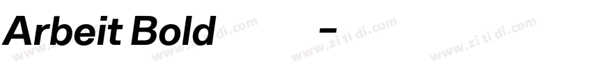 Arbeit Bold字体字体转换 Arbeit Bold字体字体转换